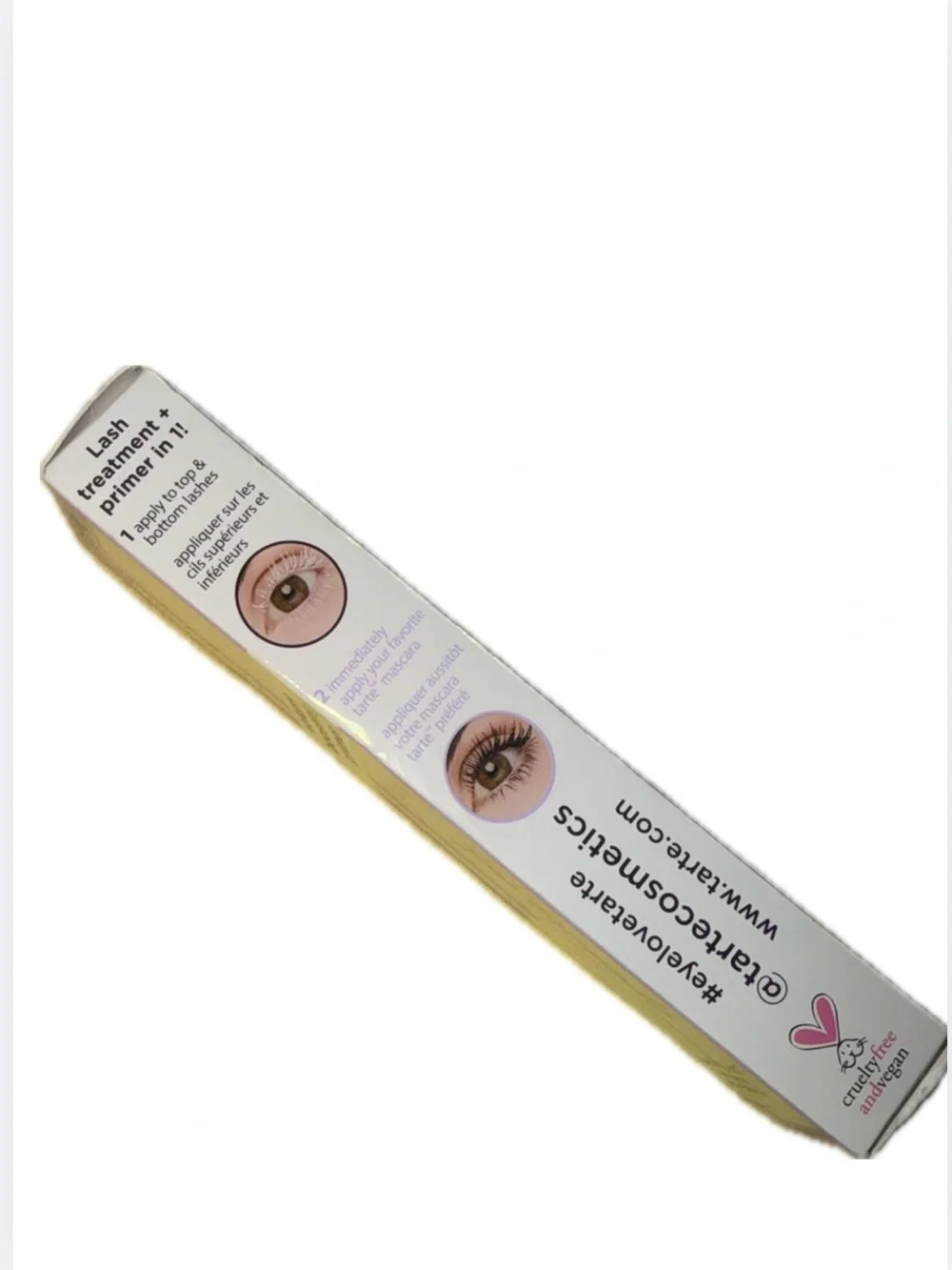 tarte Opening Act Lash Primer — White in Lavender Packaging